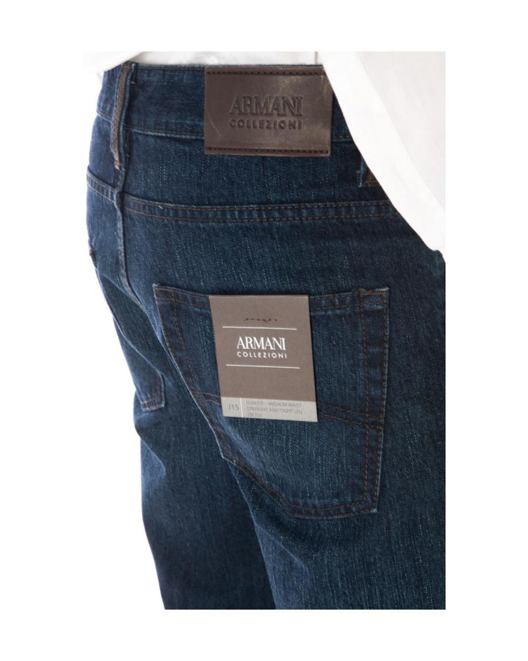 Armani Jeans Blue Straight Jeans for men