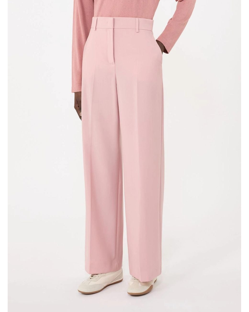 Weekend by Maxmara Pink Visivo Pressed Crease Pants