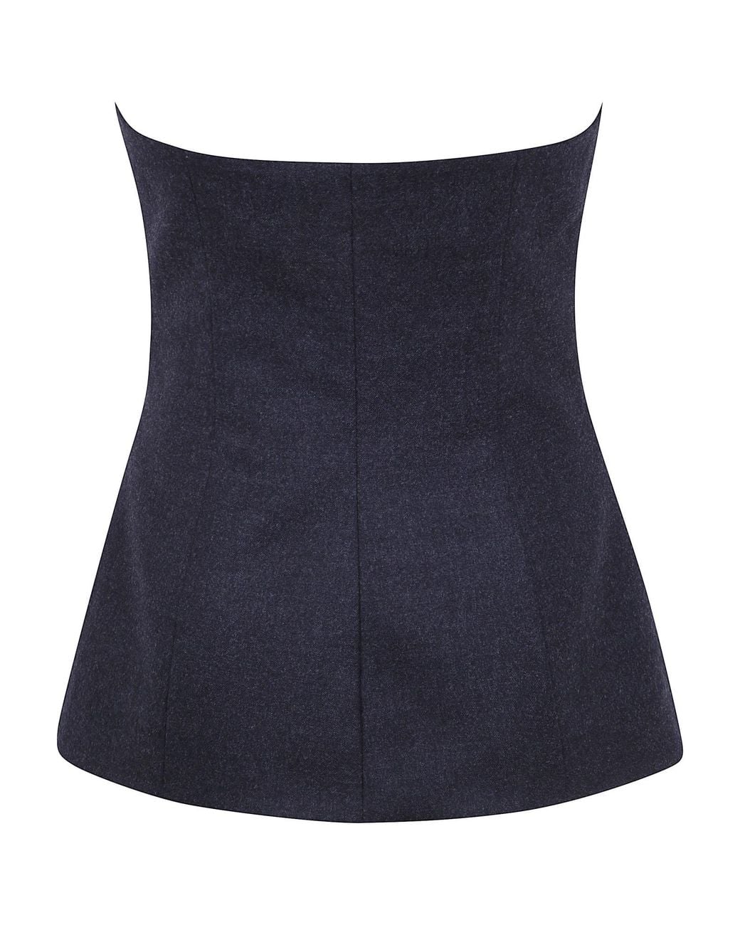 P.A.R.O.S.H. Blue Button-Detail Top