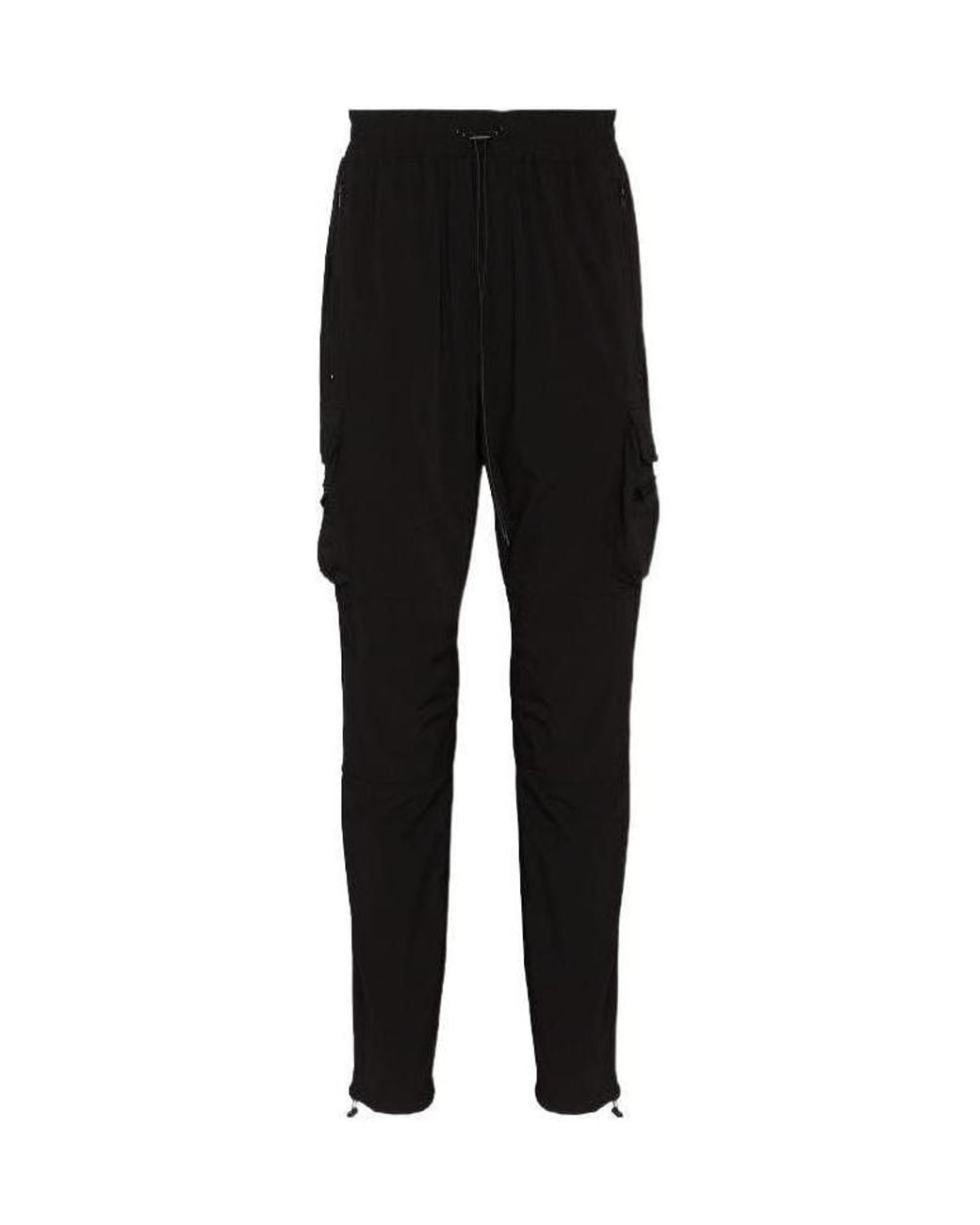 Represent Black Cargo Trousers for men