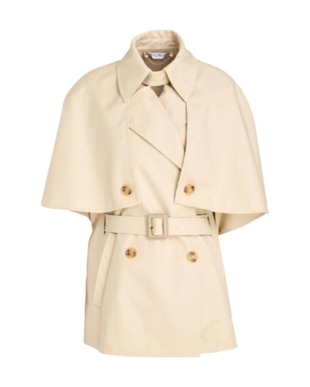 Max Mara Natural Sleeveless Trench Coat