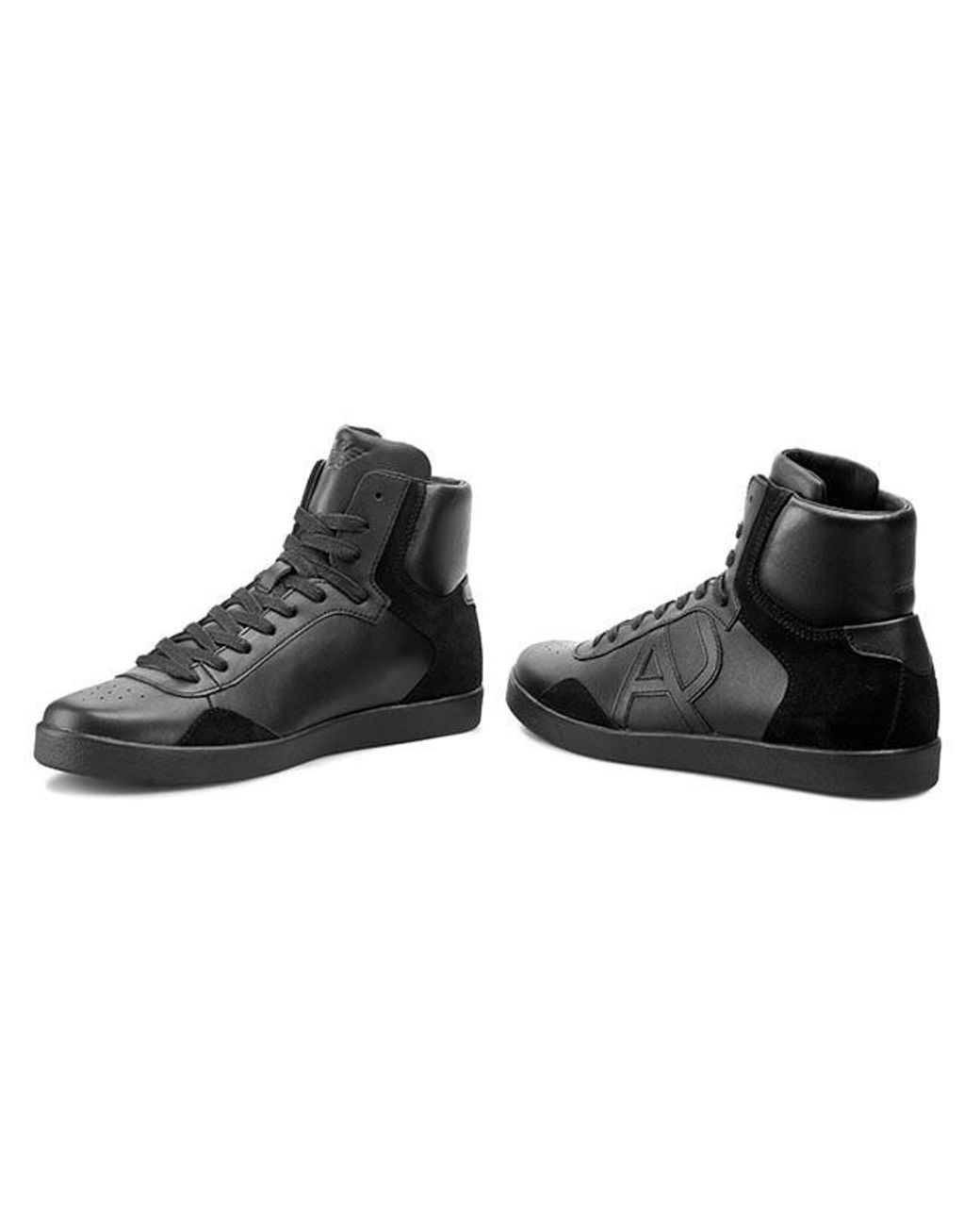Armani Jeans Black Logo Details Casual Sneakers for men