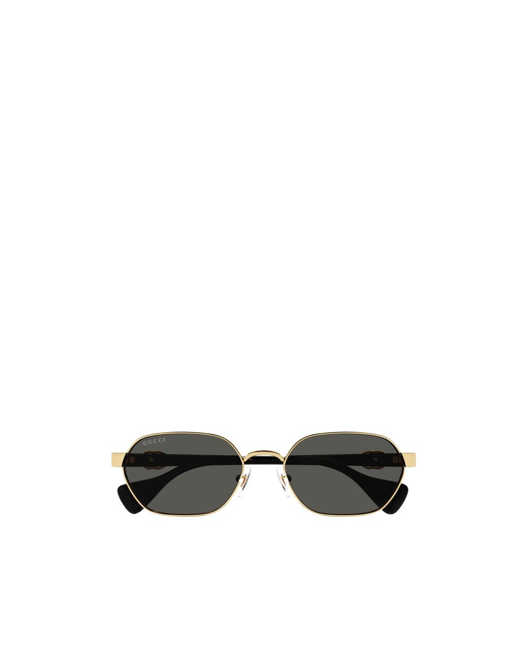 Gucci Black Double G Hexagon Sunglasses
