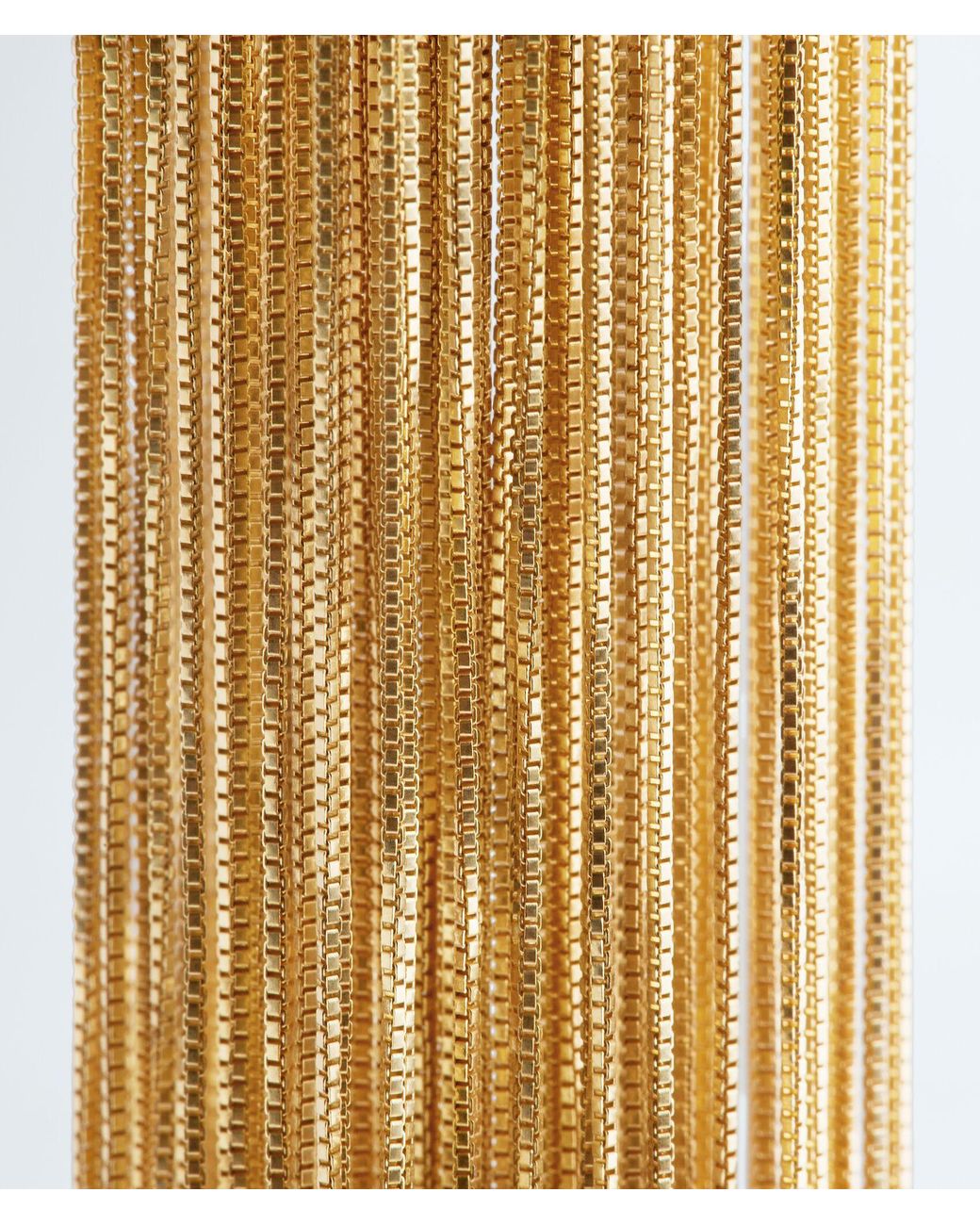 Bottega Veneta White Fringes Single Earring