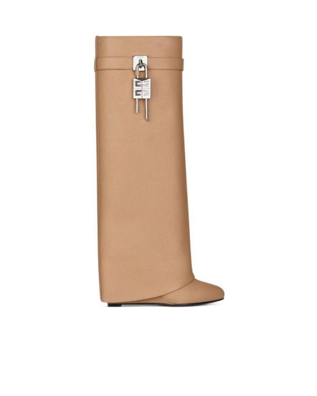 Givenchy White Shark Lock Boots