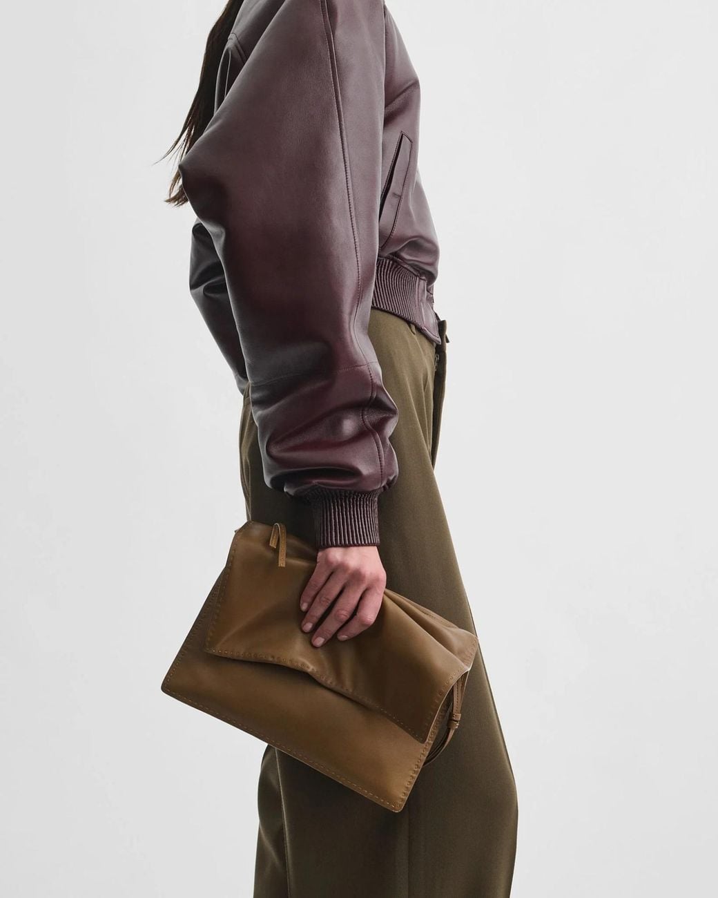 Phoebe Philo Brown Flap Shoulder Bag