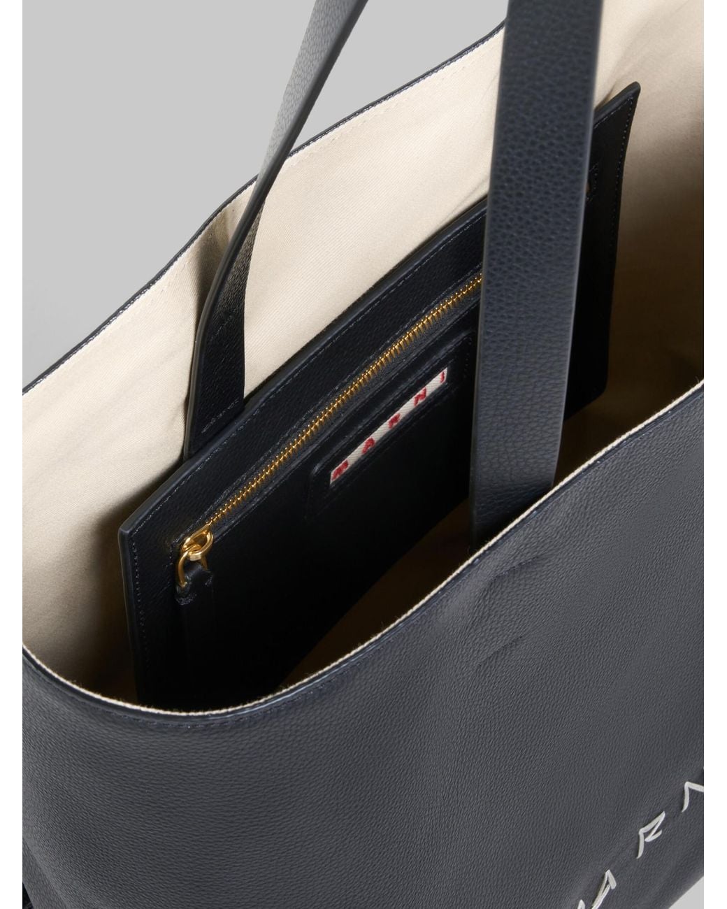 Marni Black Logo Detailed Handbag