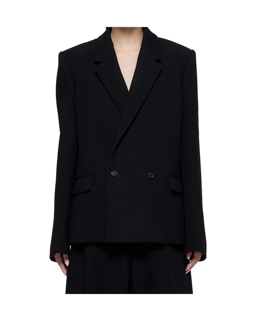 Wardrobe NYC Black X Hailey Bieber Double Breasted Blazer