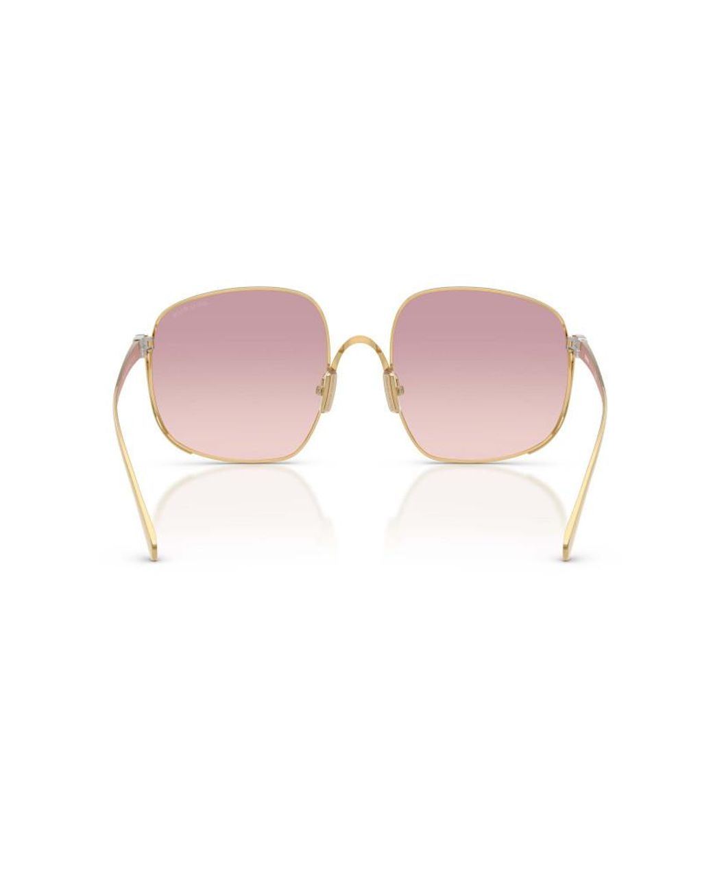 Miu Miu Pink Eyewear Square Frame Sunglasses