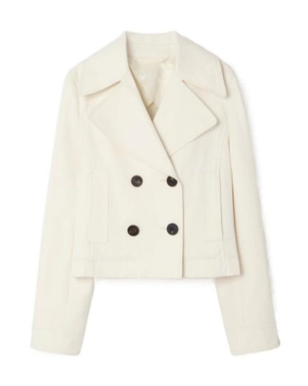 Burberry Natural Cropped Cotton Jacket