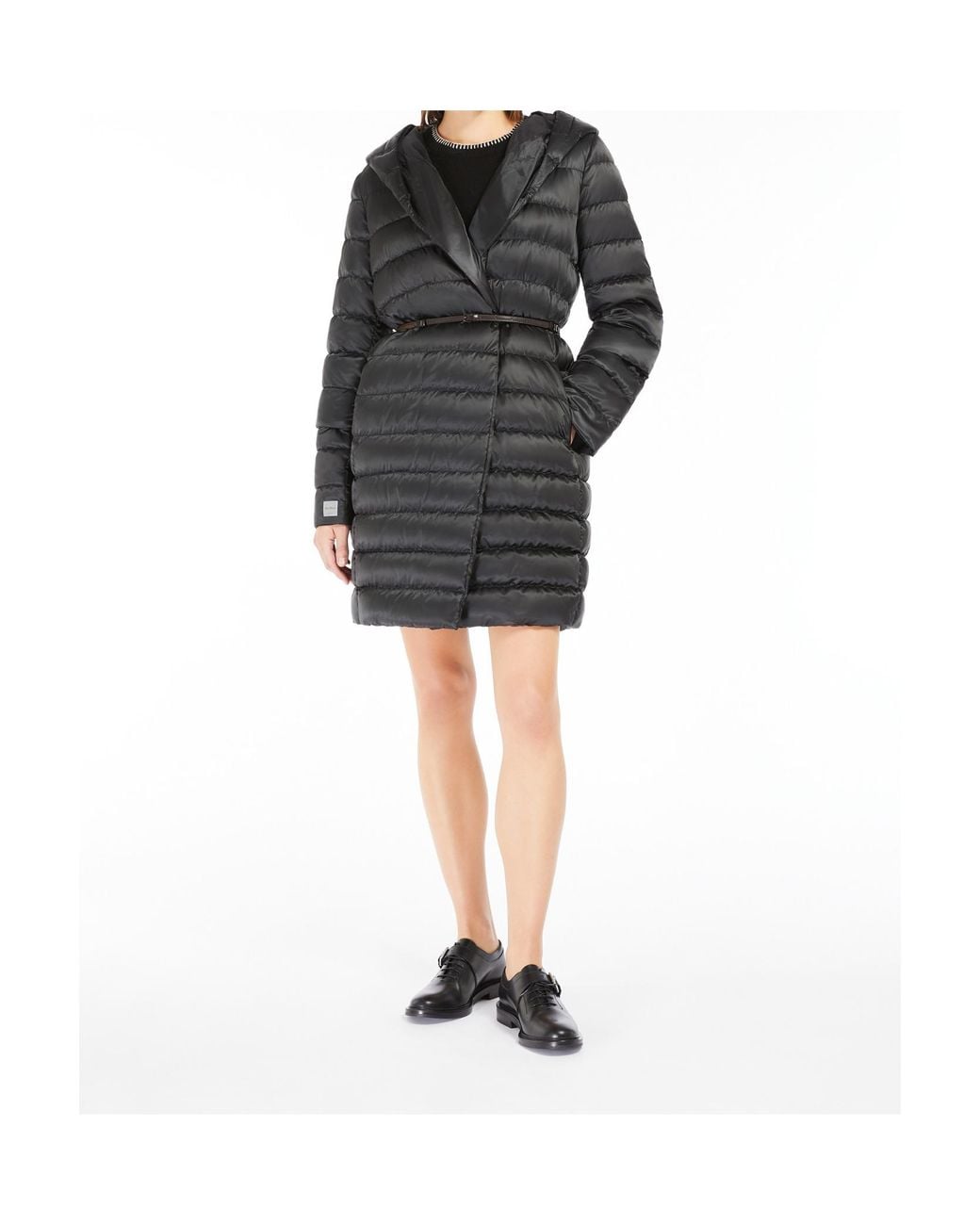 Max Mara Gray The Cube Novef Quilted Down Coat