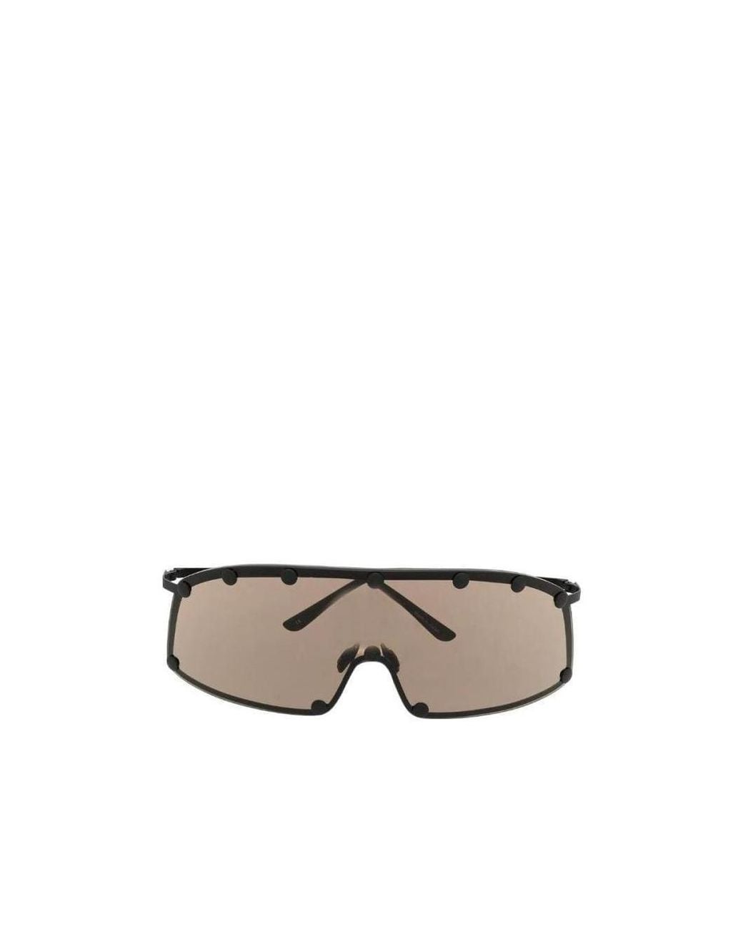 Rick Owens White Performa Shielding Sunglasses