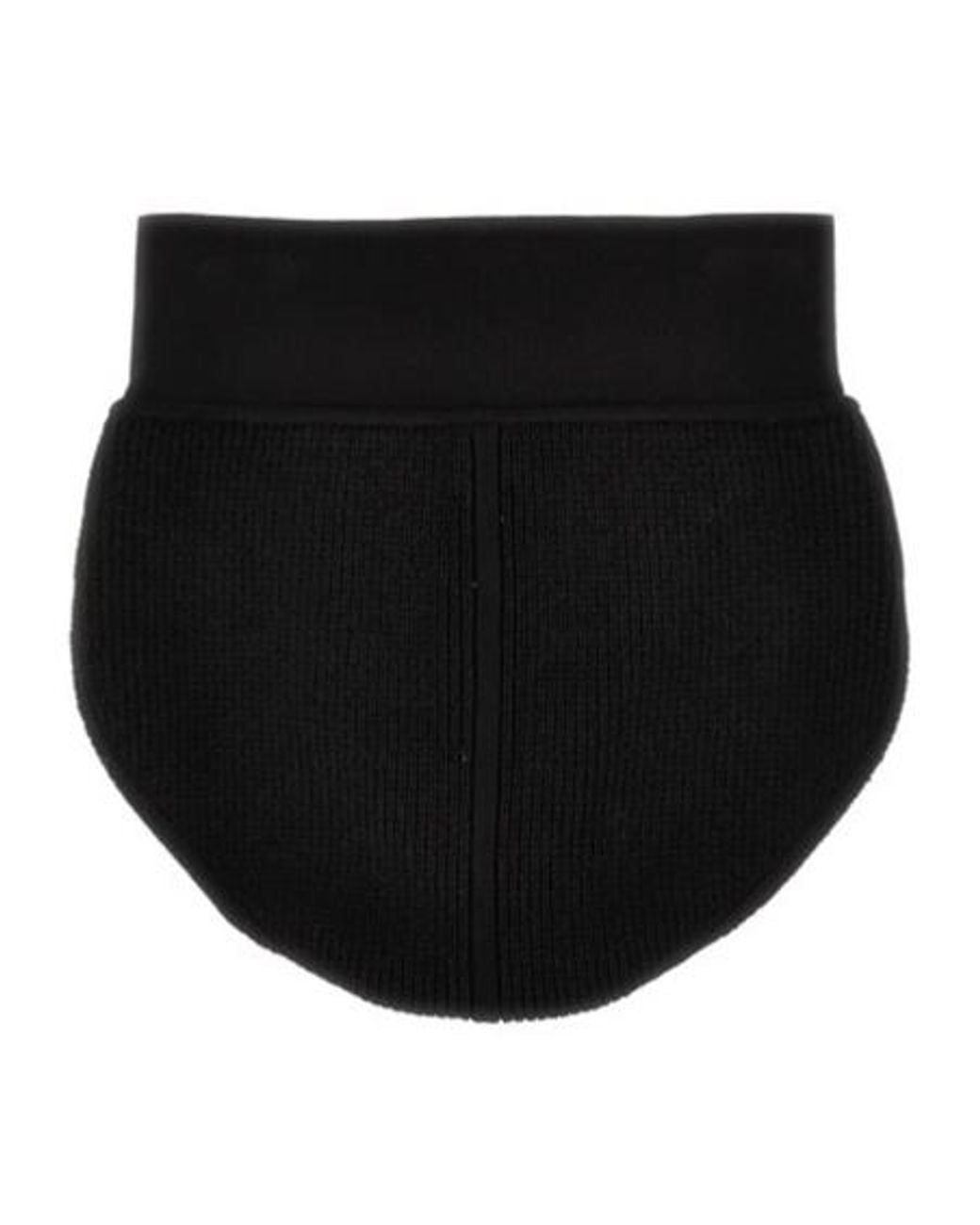 Rick Owens Black High Waist Panties