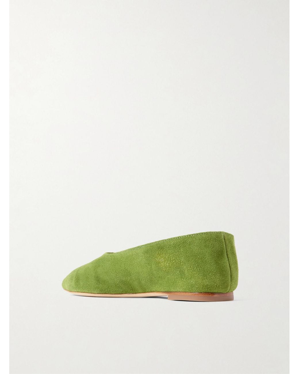 Staud Green Ballet Flats