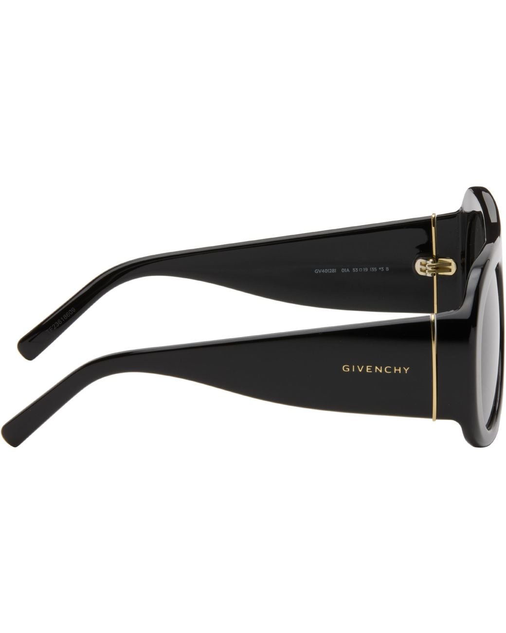 Givenchy Black Eyewear Round Frame Sunglasses