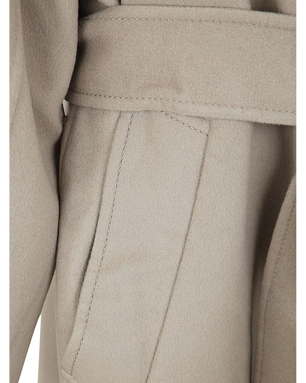 AMI White Single Breated Midi Coat