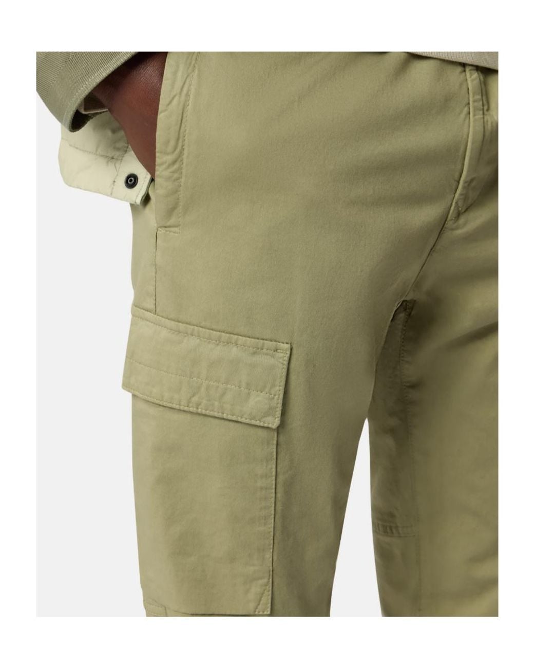 Stone Island Green Regular-Tapered-Fit Jogger Trousers With Elastic Waist for men