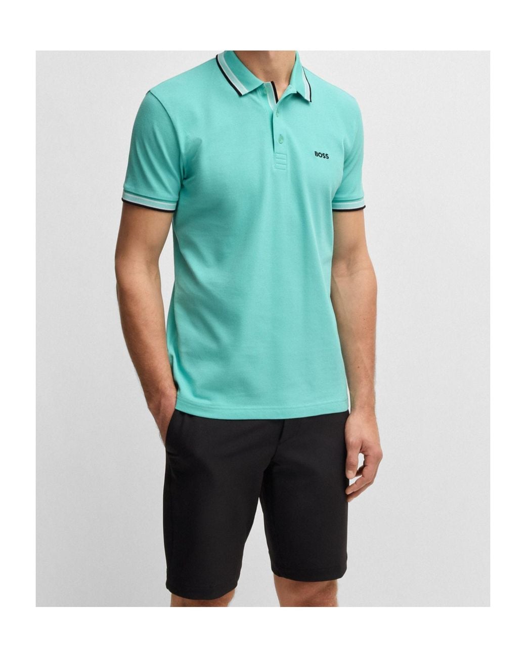 Boss Green Logo-Embroidered Polo Shirt for men