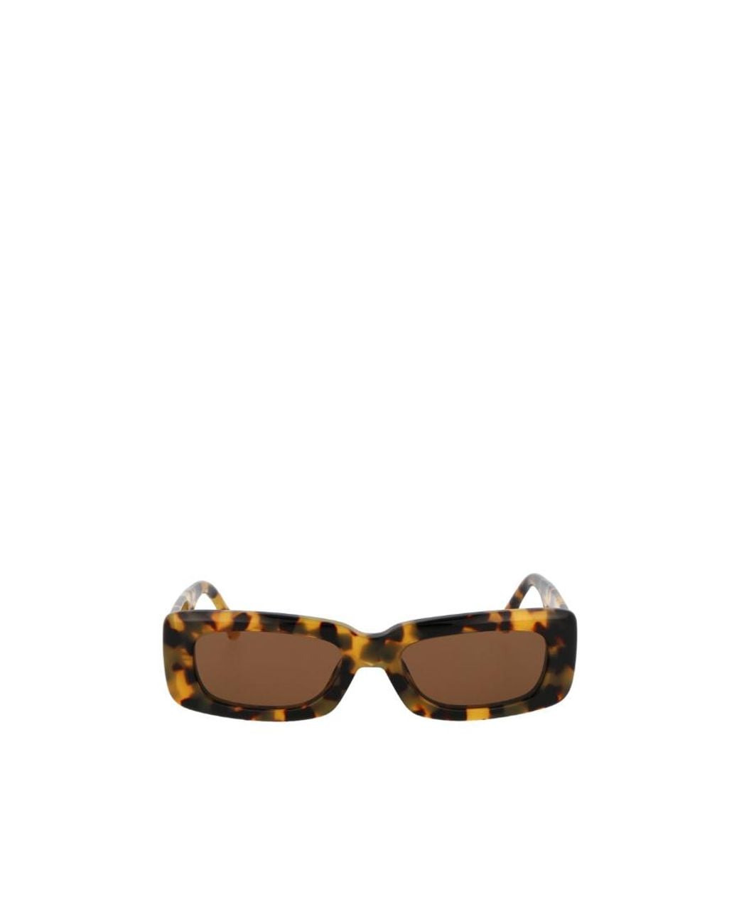 The Attico White Logo Sunglasses
