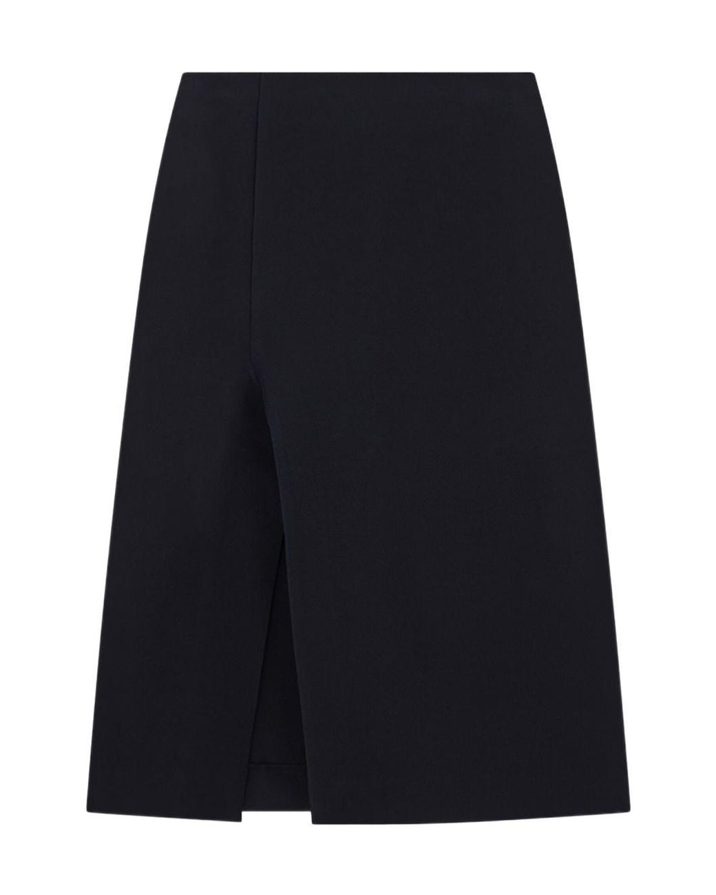 Stella McCartney Blue Flared Side-Slit Midi Skirt