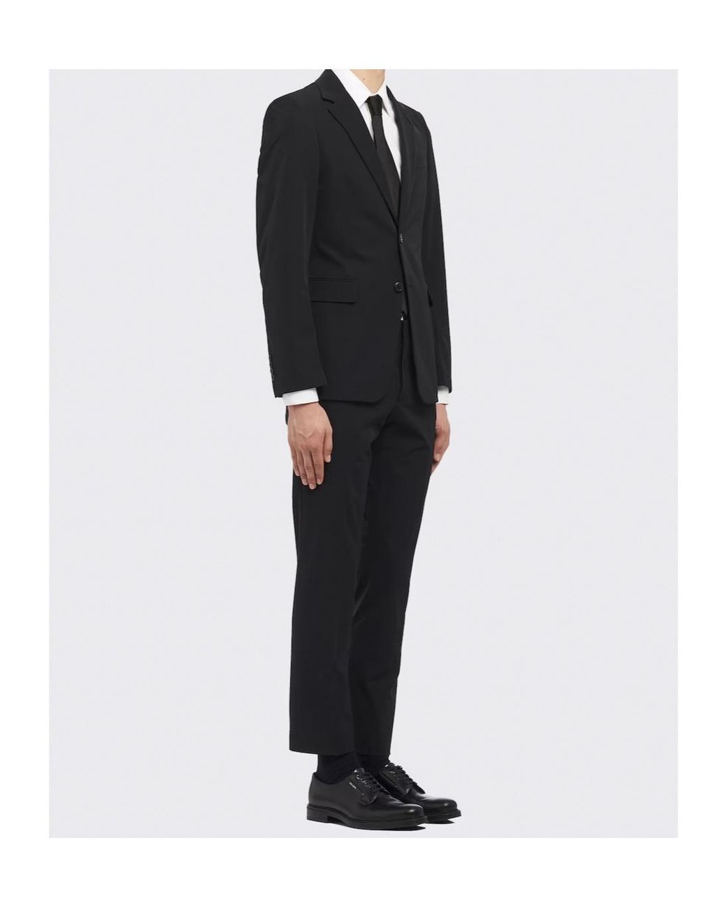 Prada Black Technical Fabric Single-Breasted Suit for men