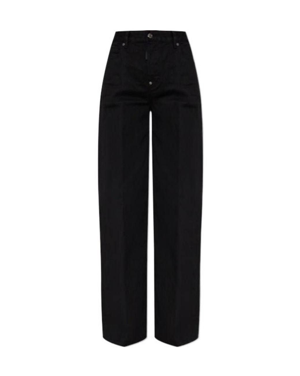 DSquared² Black Wide-Leg Jeans