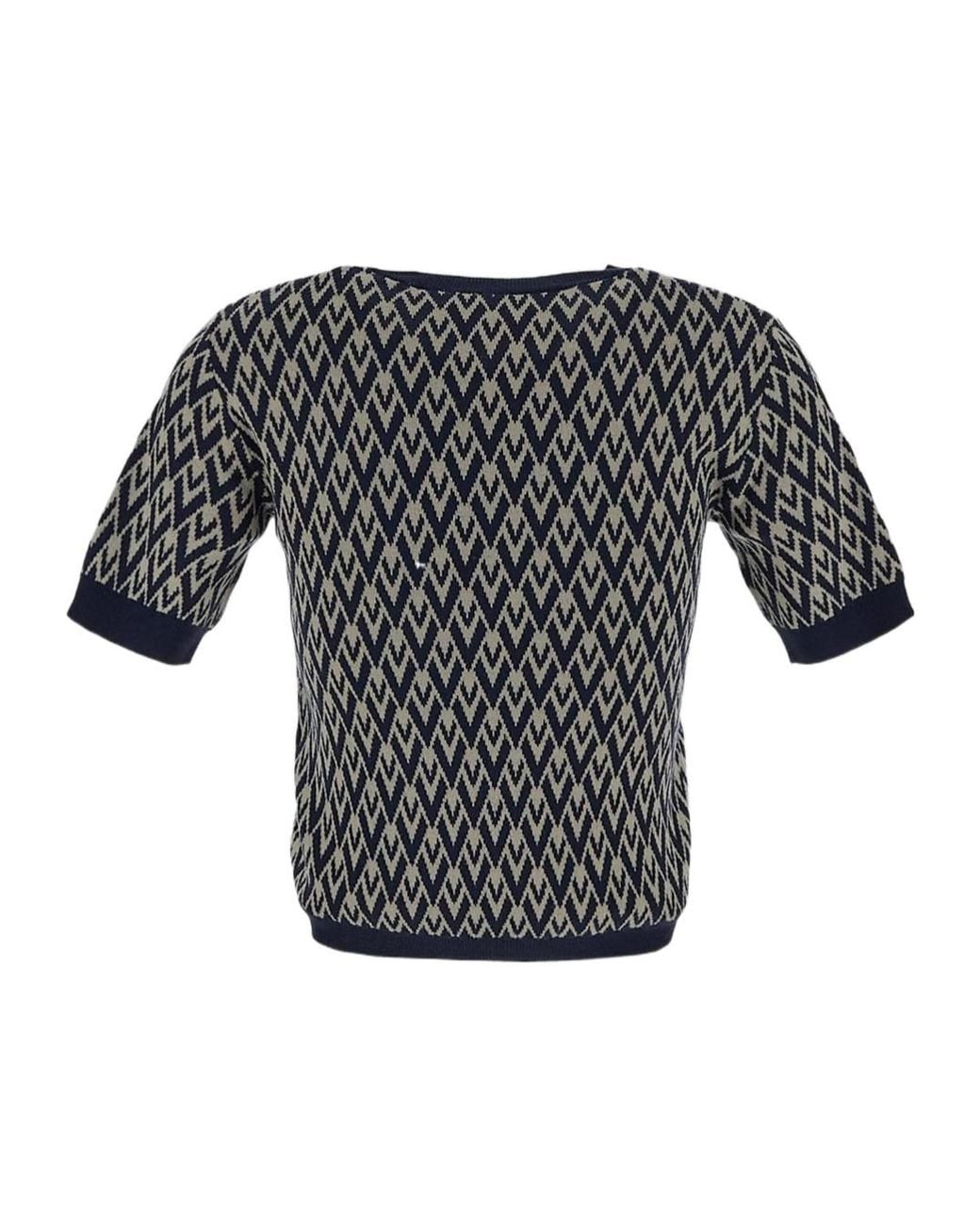 Valentino Multicolor Toute La V Jacquard Crewneck Jumper