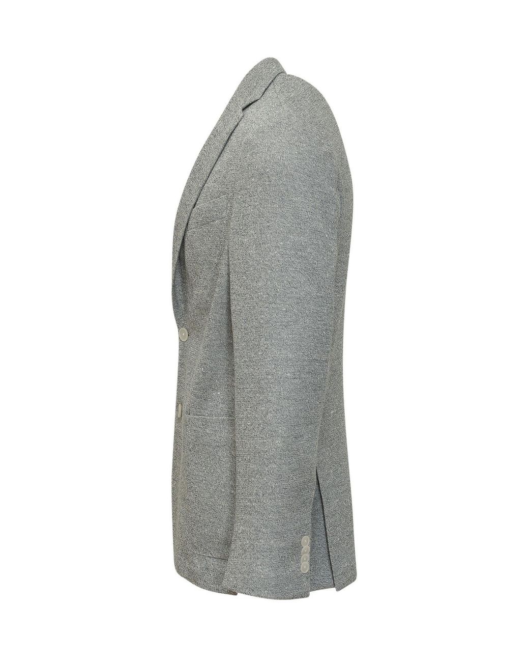 Boss Gray Boss Hanry Single-Breasted Blazer for men