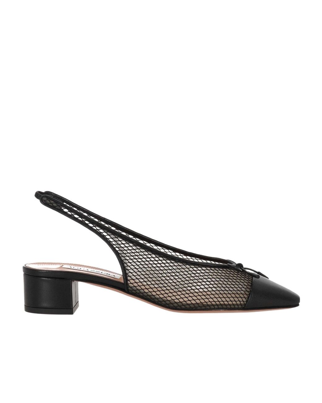 Aquazzura Brown Slingback Heeled Pumps