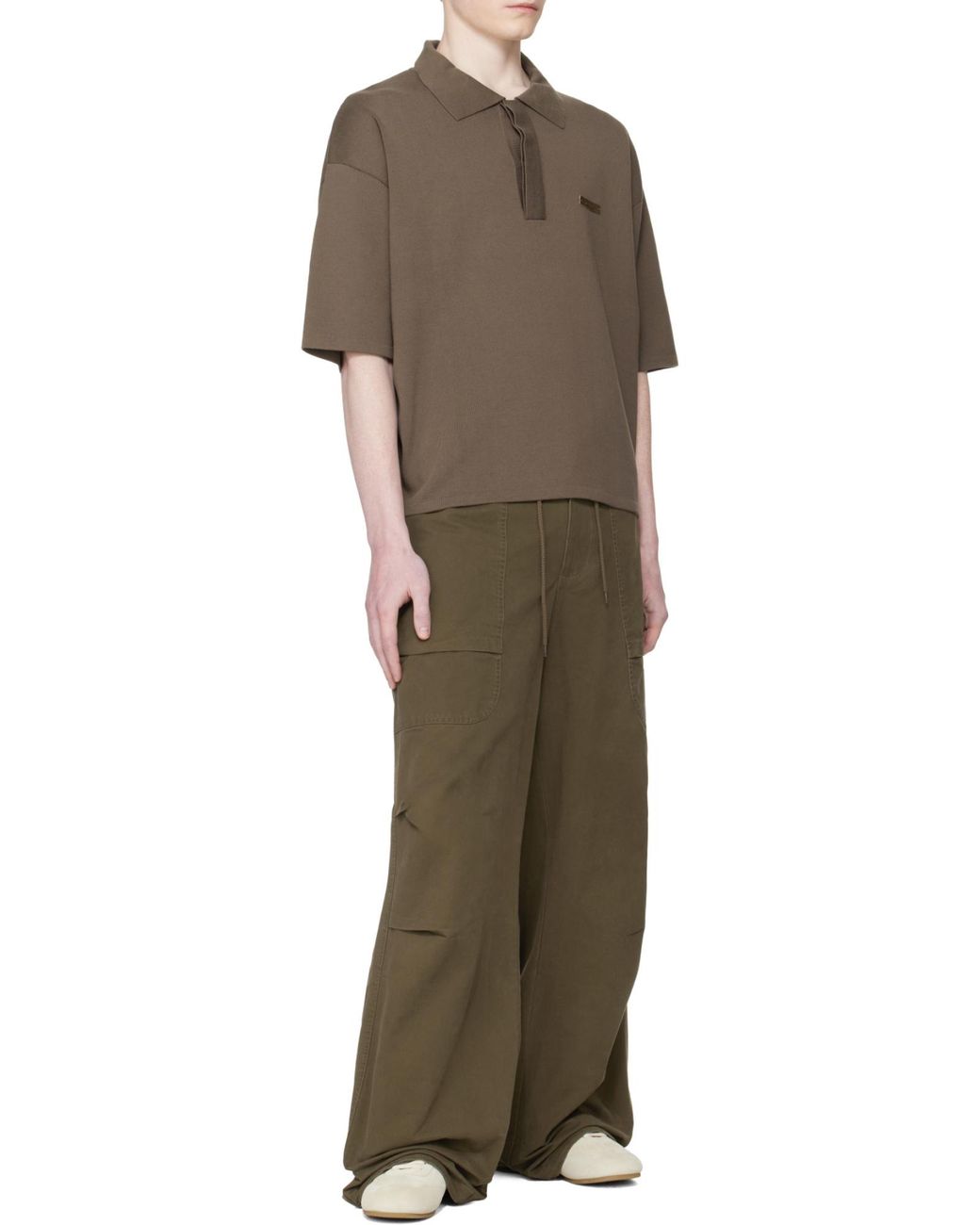 Entire studios Green Barren Straight Leg Cargo Pants for men