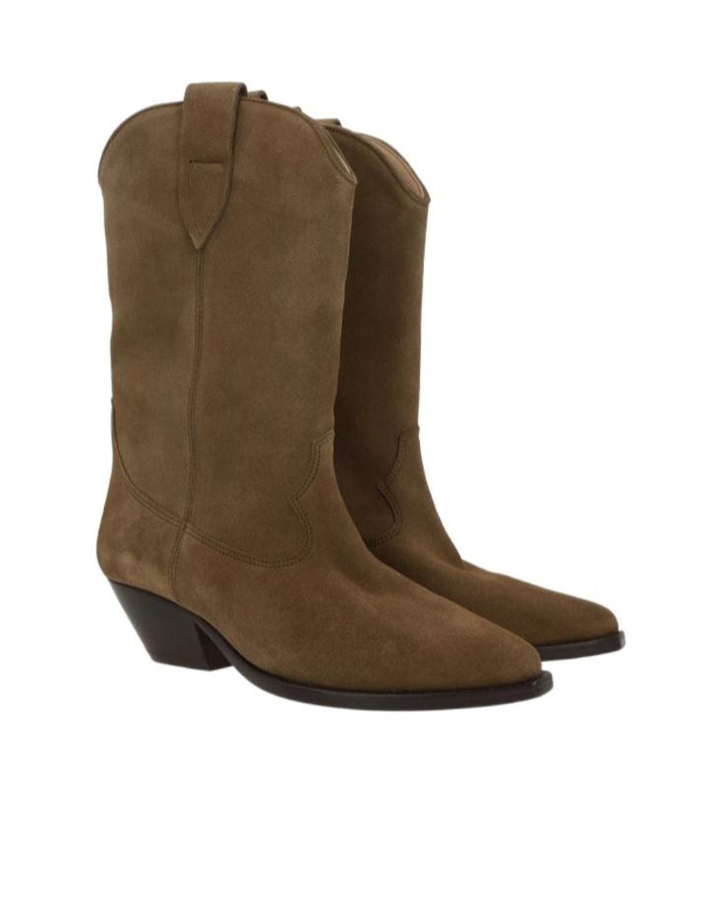 Isabel Marant Brown Duerto Pointed-Toe Cowboy Boots