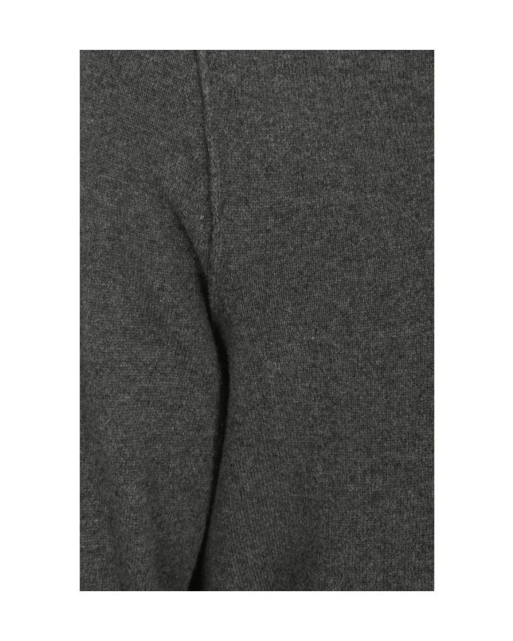 Maison Margiela Gray Signature Four-Stitch Crewneck Jumper for men