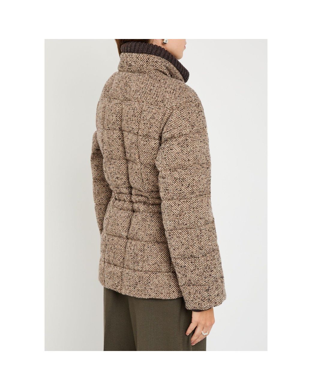 Moncler Brown Simple Wool Jacket