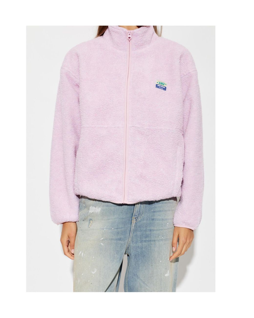 American Vintage Pink Super Vintage Fleece Jacket