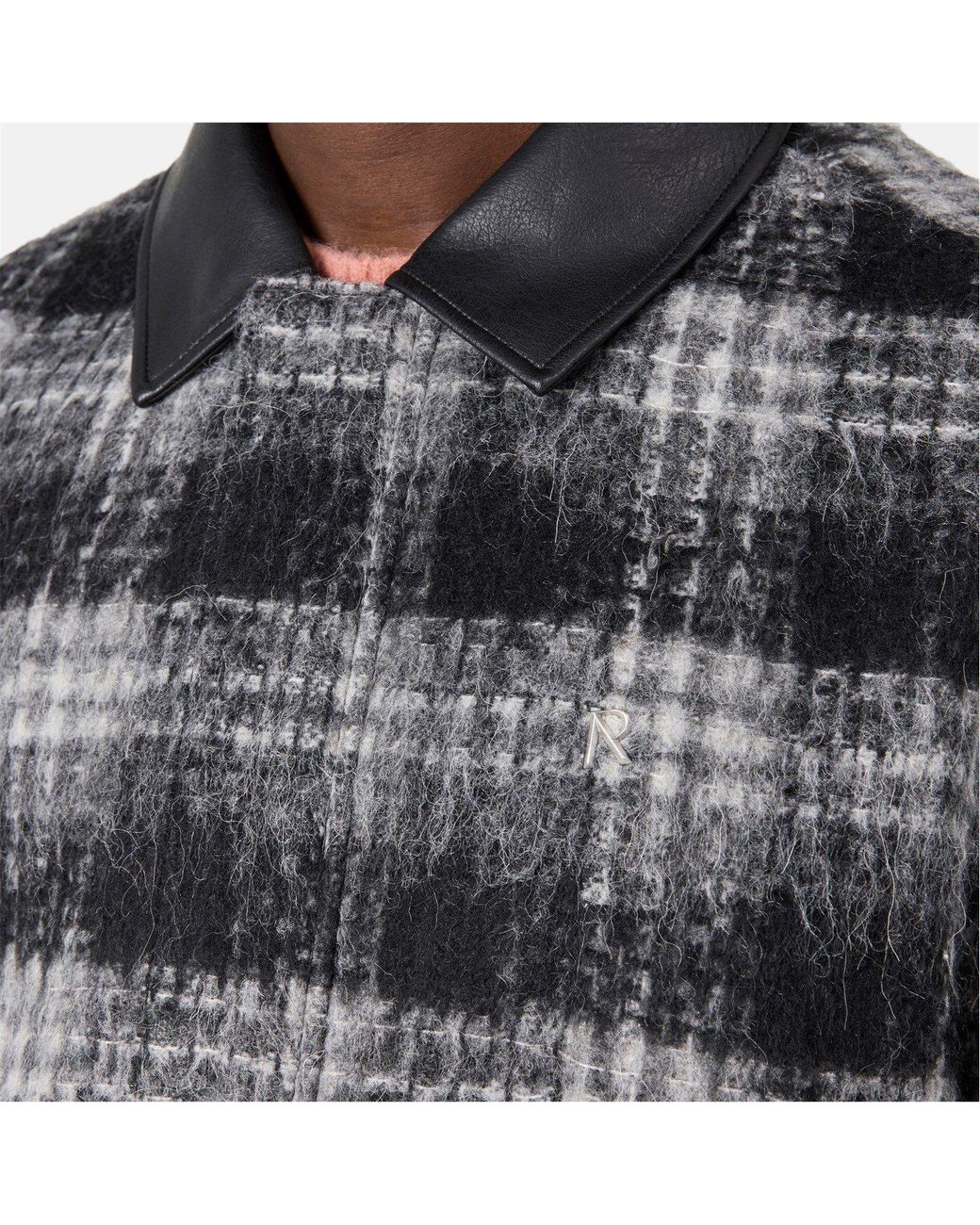 Represent Gray Zippered Shirt Jacket for men