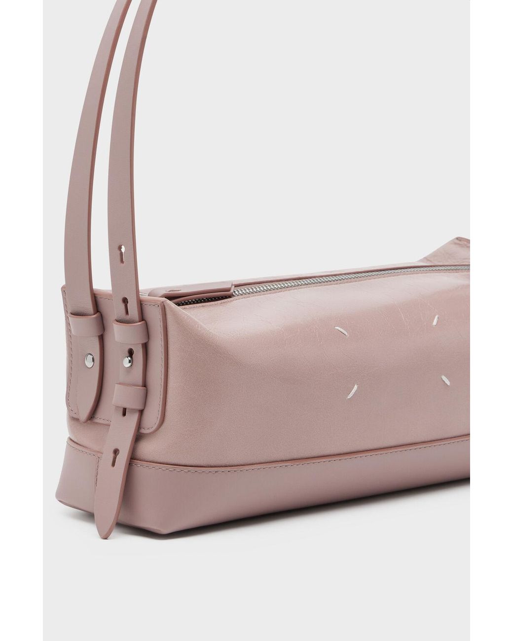 Maison Margiela Pink Zipped Belt Shoulder Bag