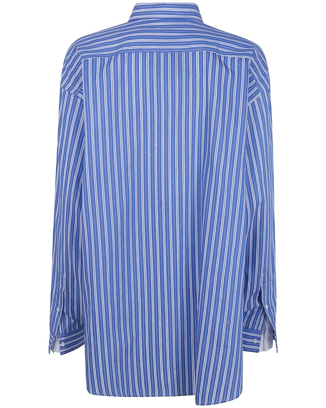 N°21 Blue Striped Pocket Shirt