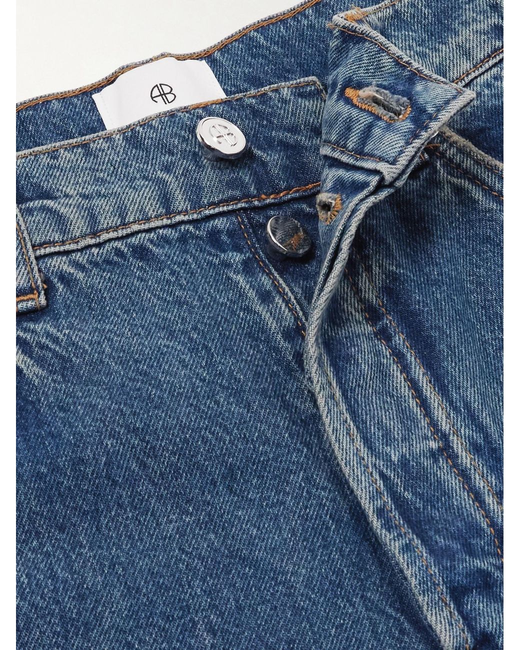 Anine Bing Blue Straight Jeans