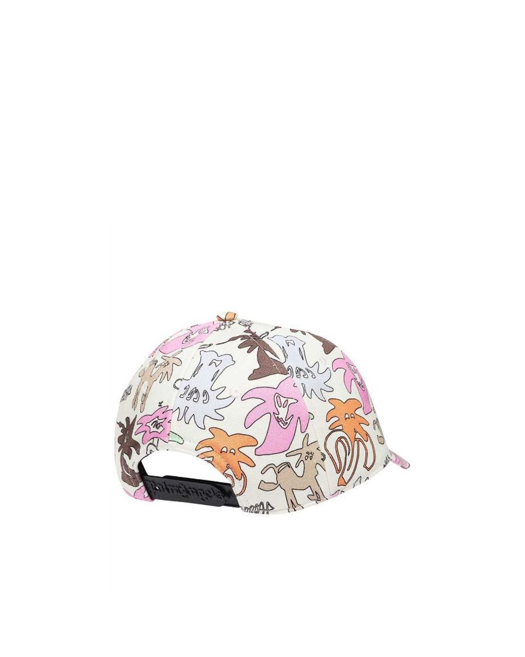Palm Angels White Patterned Hat for men