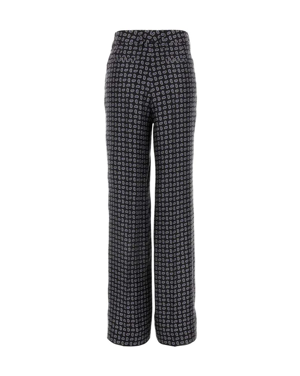 Prada Gray Pattern-Printed Trousers