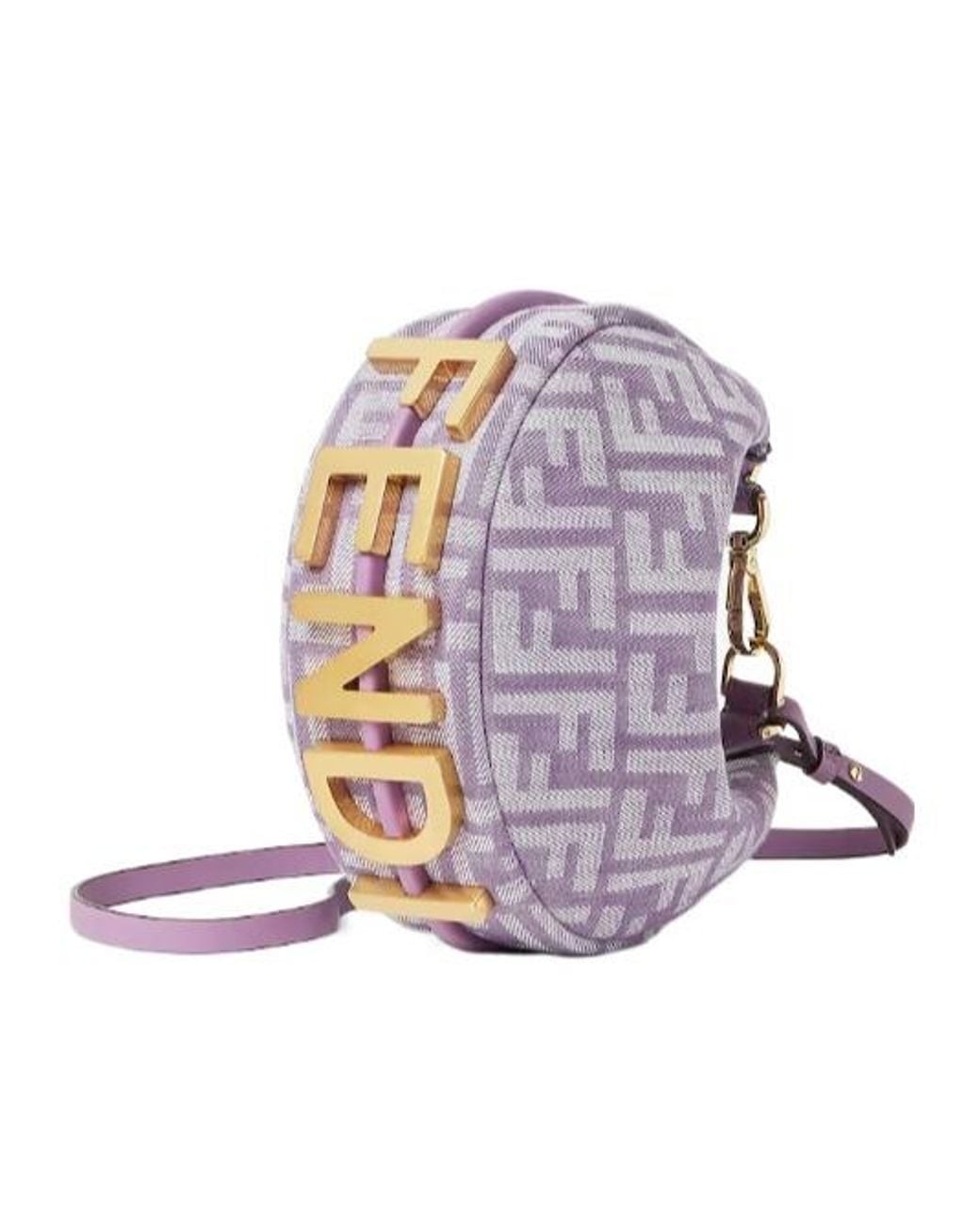 Fendi Purple Mini Graphy Shoulder Bag