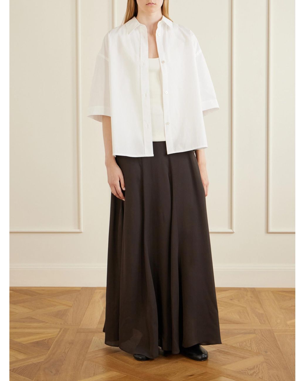 Studio Nicholson White Cotton-Poplin Shirt