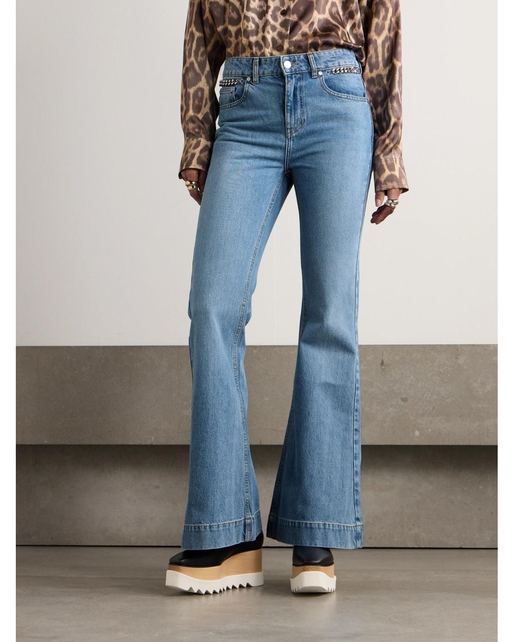 Stella McCartney Blue Flared Jeans
