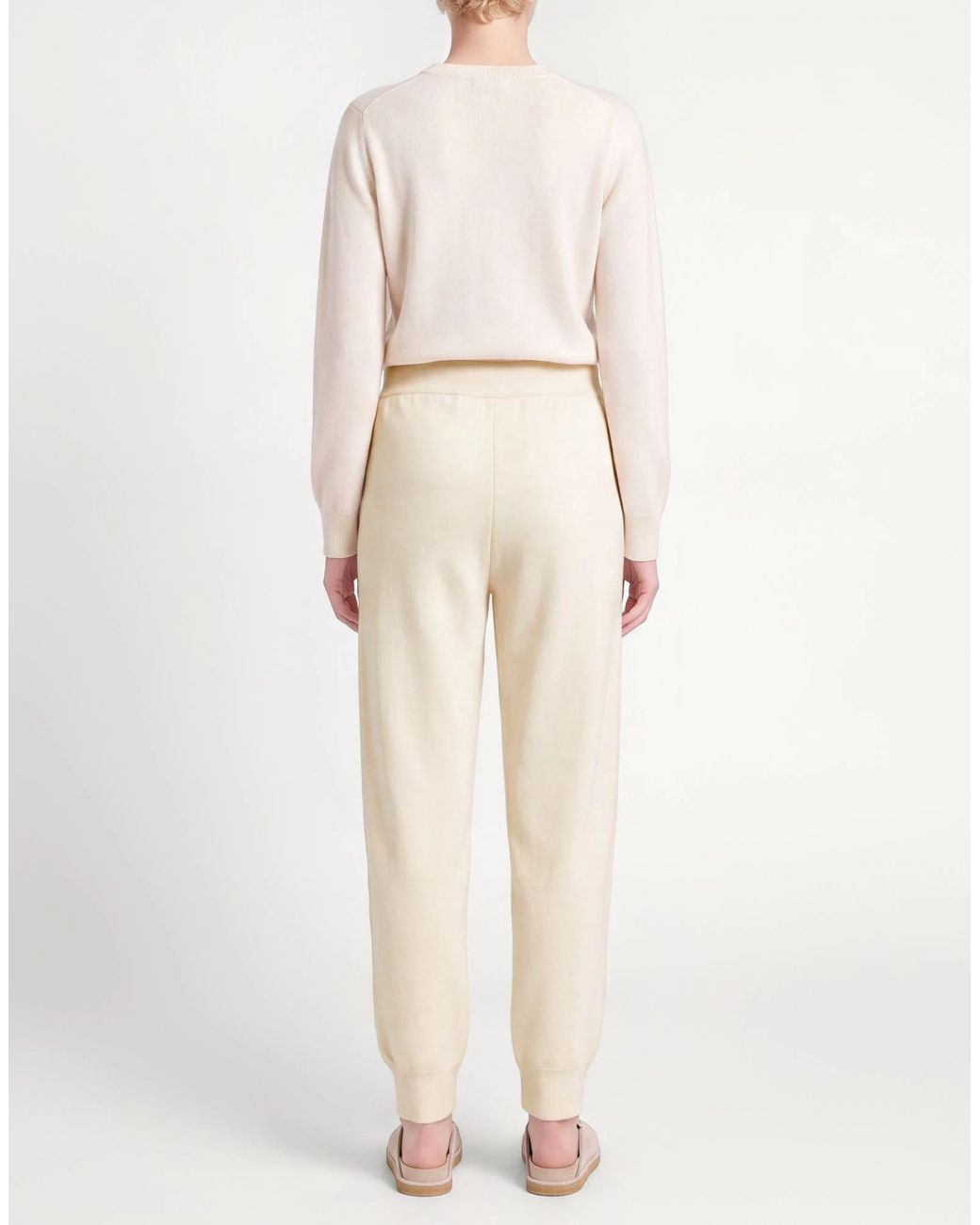 Burberry Natural Solid Color Casual Trousers