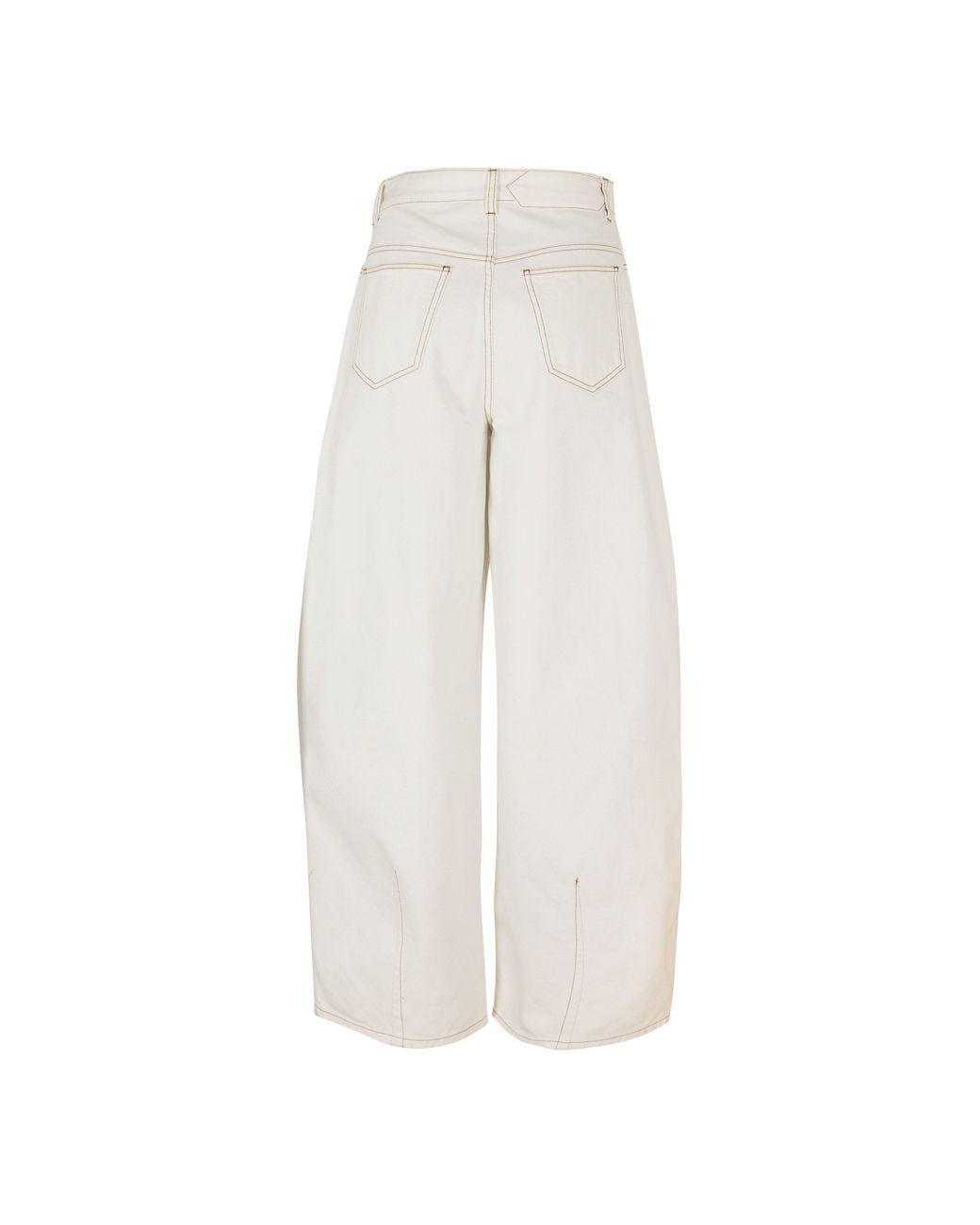 Jacquemus White Loose Straight-Leg Jeans