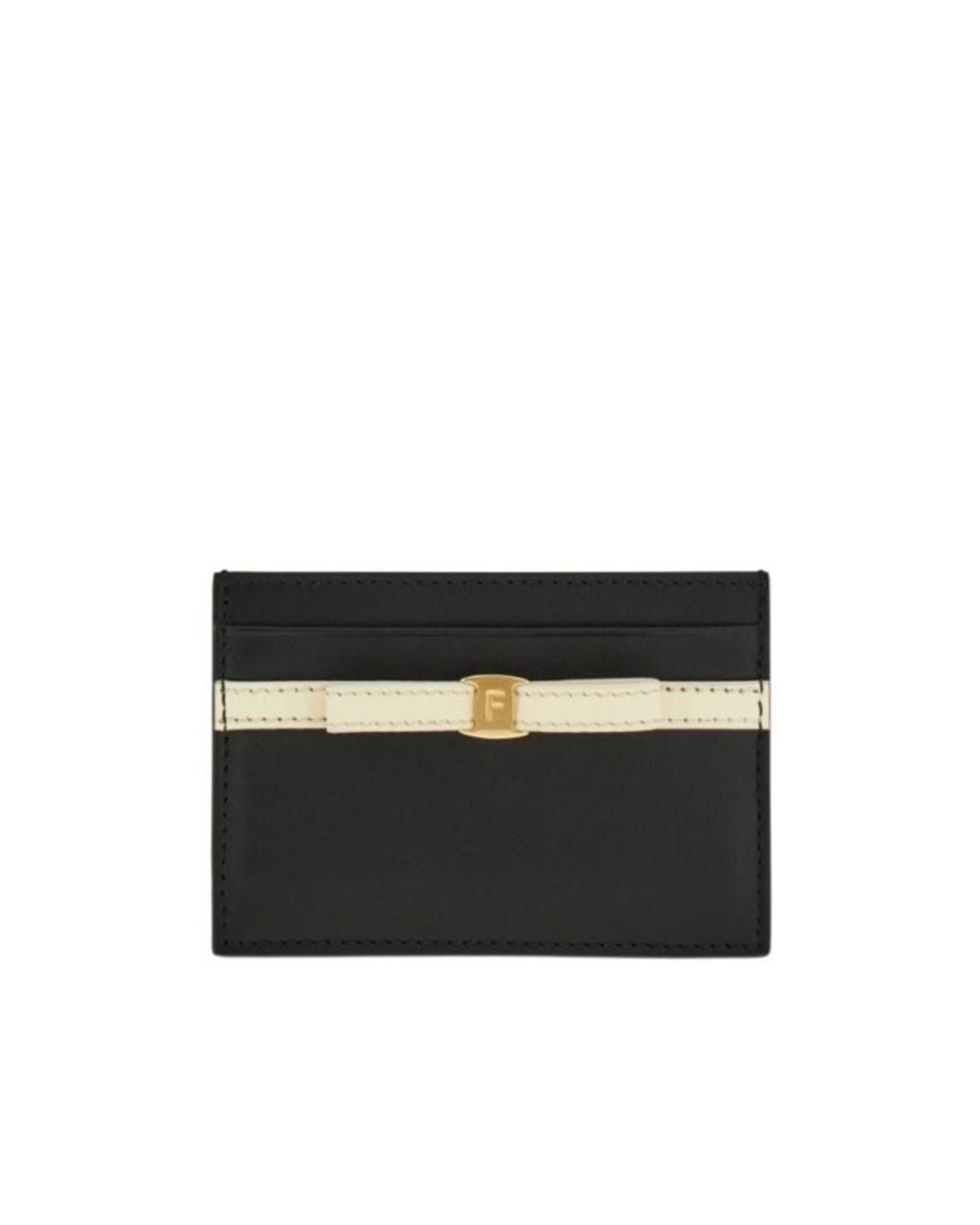 Ferragamo Black Ferragamo Logo Printed Card Holder