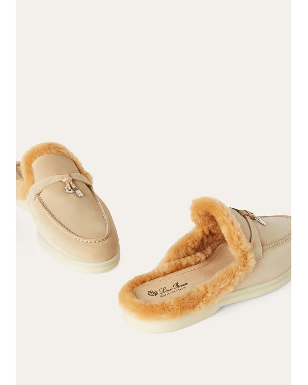 Loro Piana Multicolor Logo Pendant Muller Shoes