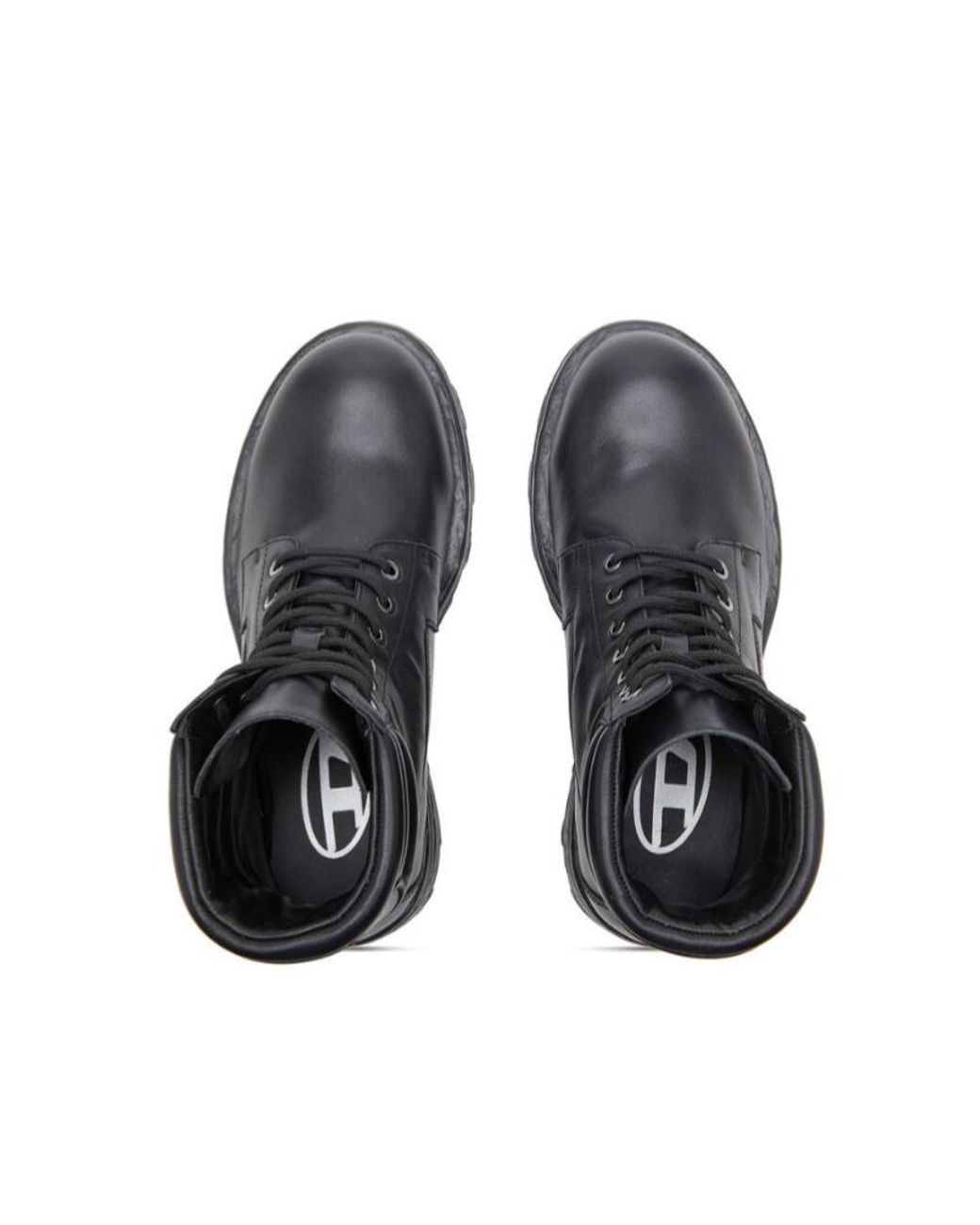 DIESEL Black D-Hammer Combat Boots for men