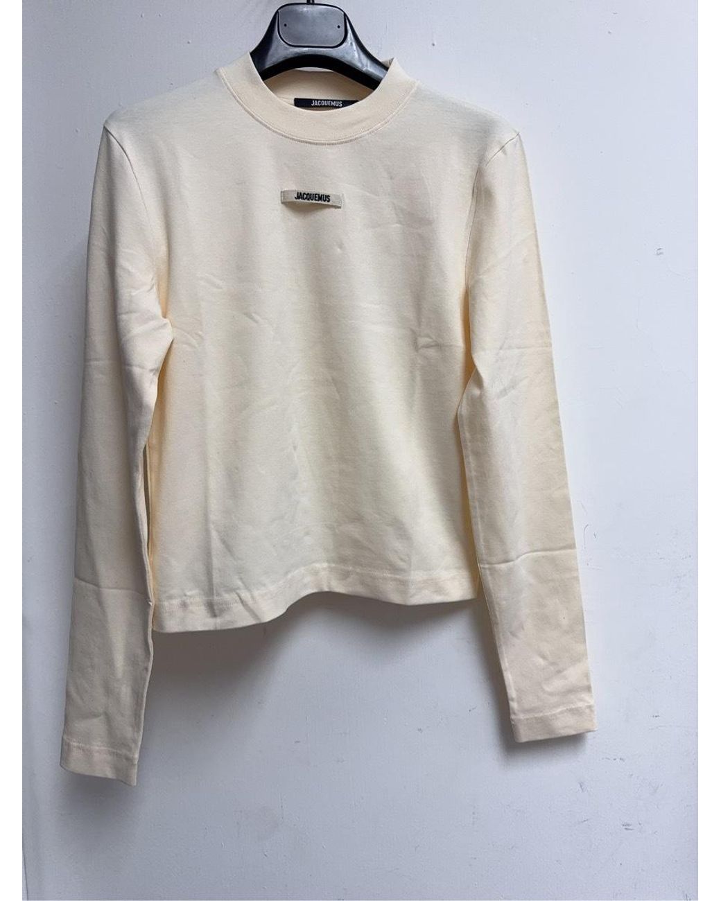Jacquemus Natural Logo Patch Long-Sleeved Top