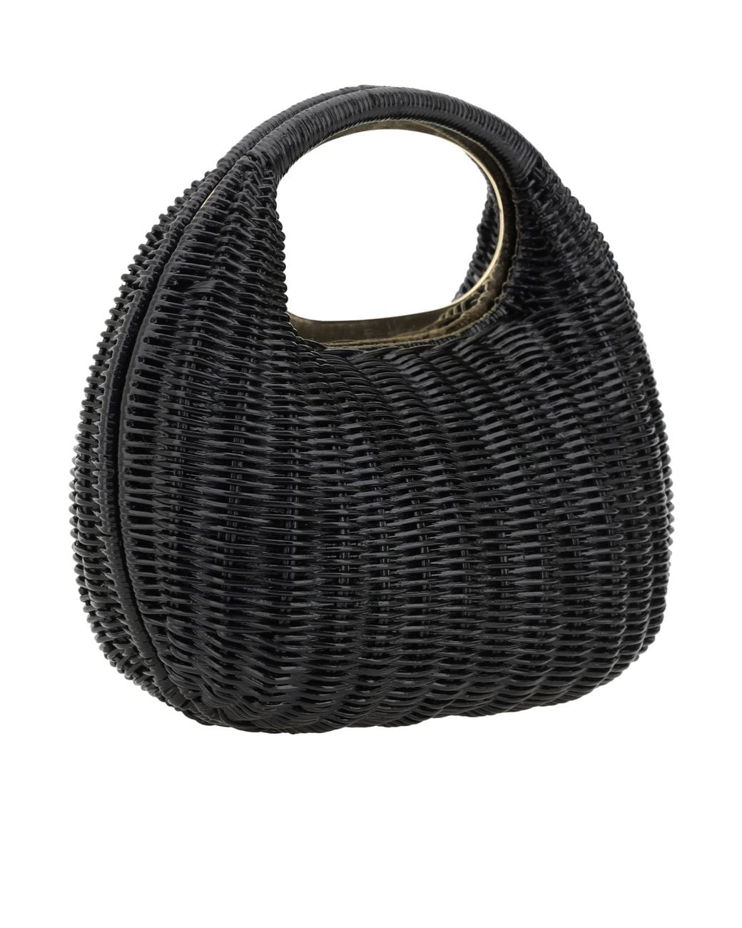 Sacai Black Logo Plaque Round Bag